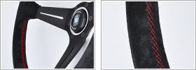NARDI CLASSIC LEATHER LINE SPORTS TYPE RALLY SUEDE DEEP CORN TYPE 350MM STEERING WHEEL N754