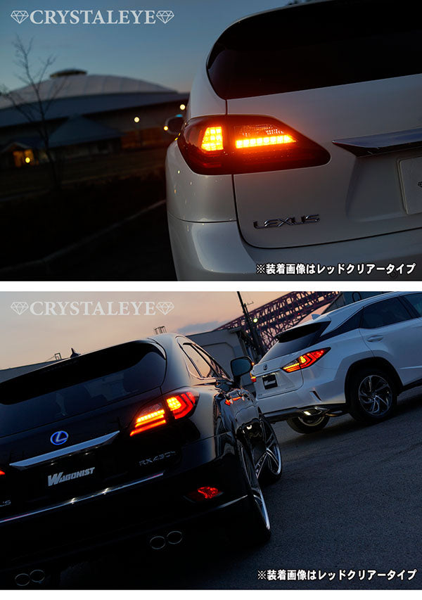 CRYSTAL EYE FIBER LED TAIL V2 RED CLEAR FOR LEXSUS LEXUS RX 10 RX270 350 450H S215-RC