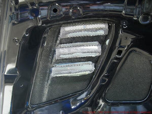 FEEL'S HONDA TWINCAM CUSTOM BONNET (WITH AIR DUCT) TWILL WEAVE CARBON FOR HONDA CIVIC FD2 TYPER FEELS-01007