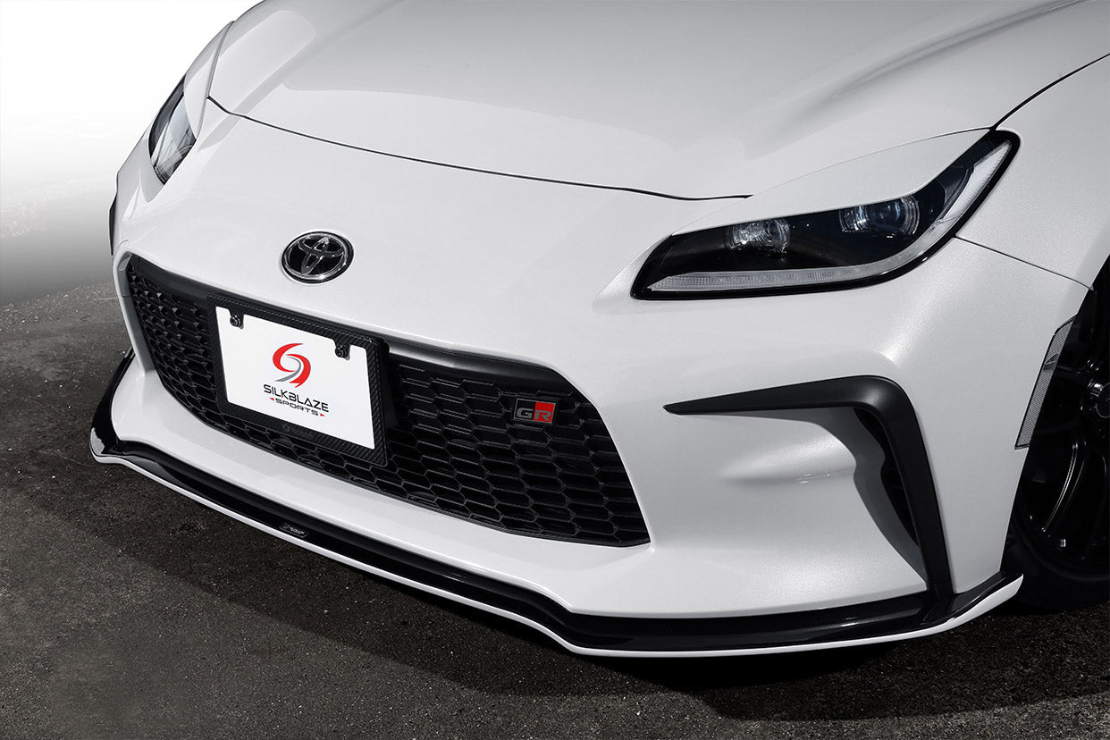K'SPEC SILKBLAZE FRONT LIP TYPE S PAINTED 2 TONE BLACK FOR TOYOTA GR86 ZN8 TSRGR86-FS-XXXB