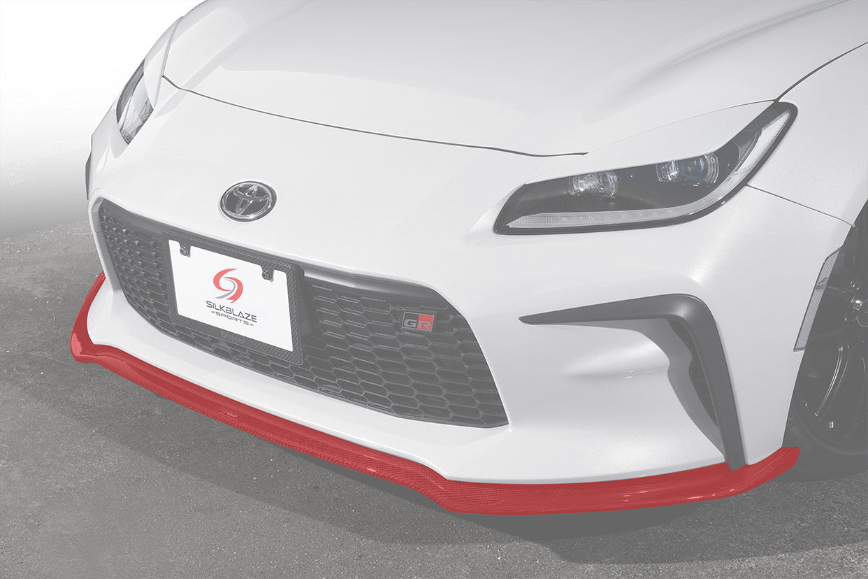 K'SPEC SILKBLAZE FRONT LIP TYPE S PAINTED 2 TONE BLACK FOR TOYOTA GR86 ZN8 TSRGR86-FS-XXXB
