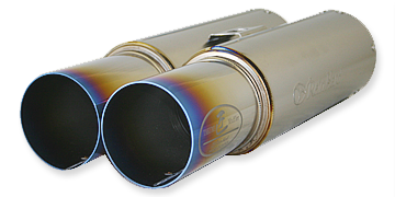 REINHARD CANNONBALL DOUBLE MUFFLER SEMI TITANIUM EXHAUST FOR NISSAN SKYLINE HCR32TB RB20DET RH-2229TI