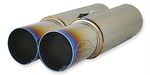 REINHARD CANNONBALL DOUBLE MUFFLER SEMI TITANIUM EXHAUST FOR NISSAN LAUREL C34NA RB25DE RB20DE RH-2257TI