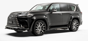 WALD 24 INCH BLACK POLISH OVER FENDER SIZE 10.5J X ET-5 FOR LEXUS LX600 3BA-VJA310W  WALD-00011