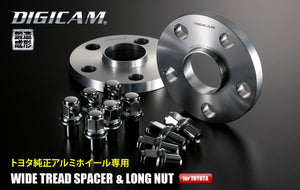 DIGICAM 10MM WIDE TREAD SPACER AND LONG NUT 5X114.3 60-60 FOR TOYOTA TW1145106060LN