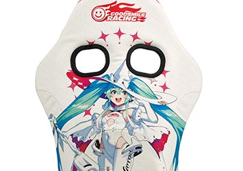 BRIDE ZETA IV RACING MIKU 2024 VER. WHITE FRP SILVER SHELL SEAT HA1RM3