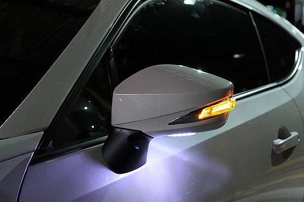CHARGE SPEED DOOR MIRRORS WITH LED TURN SIGNALS GALAXY BLUE SILICA E8H FOR TOYOTA 86 ZN6  CAHRGESPEED-00079
