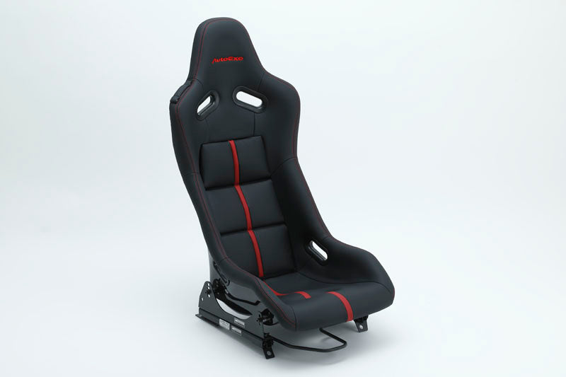 AUTOEXE FULL BUCKET SEAT TYPE-A7 DRIVER SIDE BLACK RED STRIPE FOR MAZDA ROADSTER ND5RC ND5RE ROADSTER RF NDERC NDERE SKYACTIV-G 1.5 / SKYACTIV-G 2.0 MND1970-03
