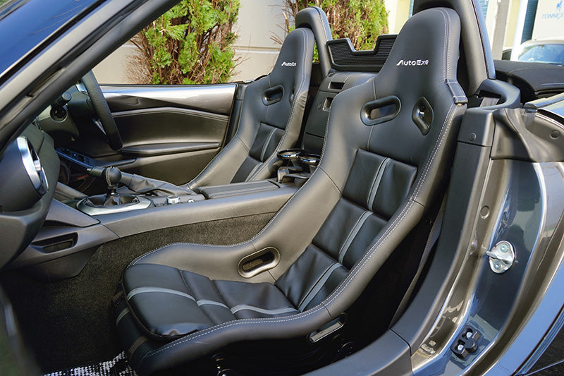 AUTOEXE FULL BUCKET SEAT TYPE-A7 DRIVER'S SEAT (RH) LIGHT GRAY FOR MAZDA ROADSTER NDERC ND5RC MND1970-11