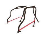 SAITO ROLLCAGE SIDE BAR FOR HONDA CIVIC EK4 9 SUNROOF