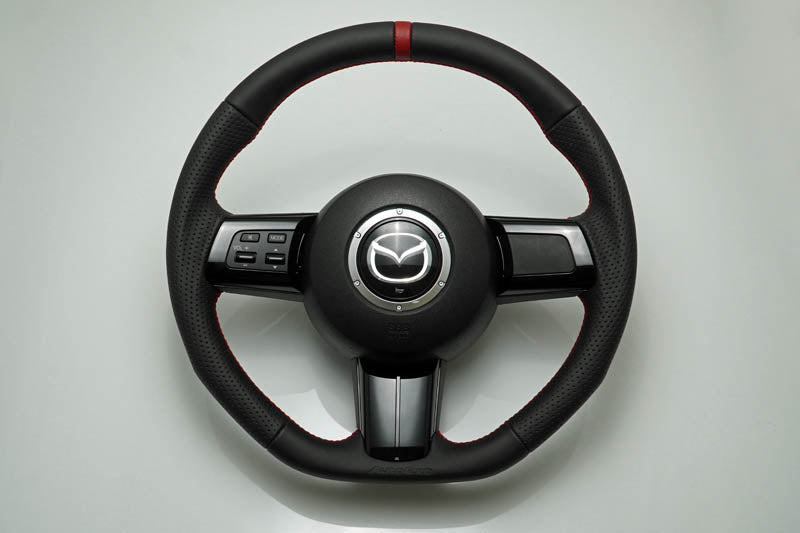 AUTOEXE SPORTS STEERING WHEEL RED STITCH FOR MAZDA ROADSTER NCEC LF-VE 2.0 MSZ1370-03
