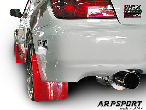 LAILE BEATRUSH MUD FLAPS RED REAR For SUBARU IMPREZA WRX STi GDB A66016A-R2