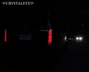 CRYSTAL EYE CRYSTAL FIBER FULL LED TAIL LAMP V2 SEQUENTIAL TURN SIGNAL TYPE BLACK FOR HONDA N-BOX CUSTOM JF1 JF2 J195-BK