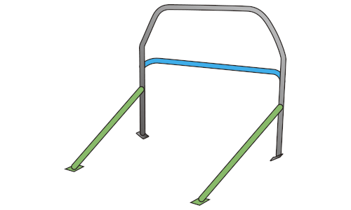 OKUYAMA ROLL CAGE DASHBOARD ESCAPE STEEL FOR RHT --- For MAZDA ROADSTER NCEC 755-416-1