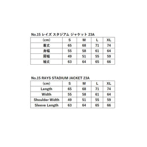RAYS No.15 RAYS STADIUM JACKET 23A SIZE S BLACK 7409030020039