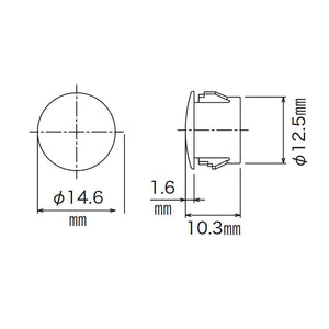 RAYS 17HEX RACING NUT HEAD CAPS 74130001000BK