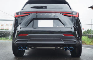 EXART ONE MUFFLER SPORTS SOUND GRAPHITE METALLIC OVAL TAIL (110MM X 70MM 4 PIECES) EXHAUST EXHAUST FOR LEXUS NX450H+ A25A-FXS EA02-LX112-G