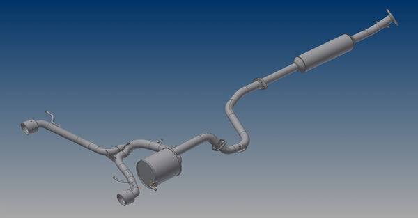 R'S RACING SERVICE HIGH PERFORMANCE MUFFLER I FOR SUZUKI SWIFT SPORTS ZC33S MT E33-200