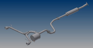 R'S RACING SERVICE HIGH PERFORMANCE MUFFLER I FOR SUZUKI SWIFT SPORTS ZC33S MT E33-200