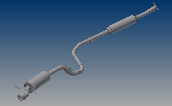 R'S RACING SERVICE HIGH PERFORMANCE MUFFLER II FOR SUZUKI SWIFT SPORTS ZC33S MT E33-201