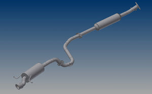 R'S RACING SERVICE HIGH PERFORMANCE MUFFLER II FOR SUZUKI SWIFT SPORTS ZC33S MT E33-201