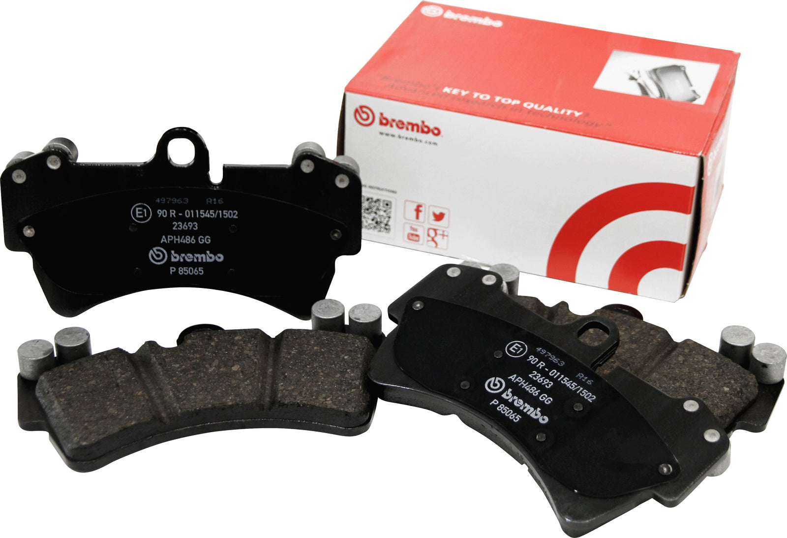 BREMBO BRAKE PADS BLACK LEFT AND RIGHT SET REAR FOR MERCEDES BENZ W218 (CLS COUPE) 218375 218376 12.10-18.06 P50-110