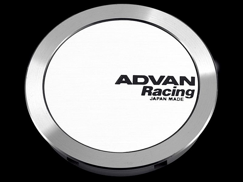 YOKOHAMA Φ63 FULL FLAT WHITE ALUMITE CENTER CAP FOR  V2388