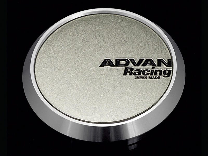 YOKOHAMA Φ73 FLAT RACING SAND METALLIC+BLACK LETTERS CENTER CAP FOR  V4823