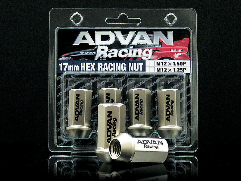 YOKOHAMA ADVAN RACING WHEEL NUT M12X1.25P H17 CG CHAMPAIGN GOLD 4PCS FOR  Z8633