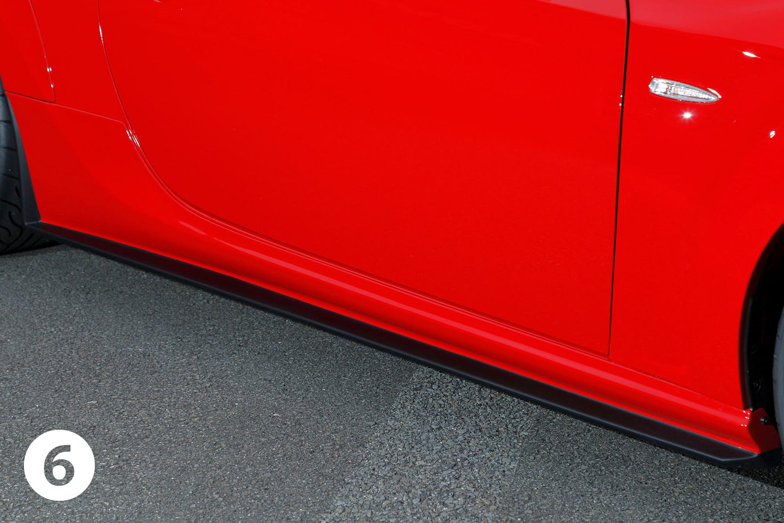 MAX ORIDO SIDE STEP RED  For TOYOTA FT86 ZN6 FA20 AKE-021-C7P-MB