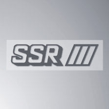 SSR LOGO STICKER SSR SILVER PARTS1330