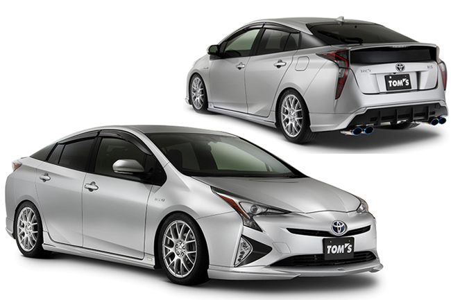 TOMS REAR UNDER SPOILER N TYPE STOCK MUFFLER WHITE PEARL <070> FOR  PRIUS ZVW5#  52159-TZW50-W2