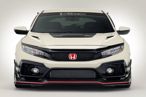 VARIS ARISING-II FRONT BUMPER 4 PIECES FRP, CARBON FOR HONDA CIVIC TYPE R FK8 VAHO-020