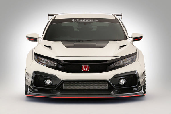 VARIS WIDE BODY KIT DOUBLE CANARDS L/R 4PCS CARBON FOR HONDA CIVIC TYPE ...