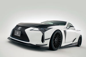 VARIS MAGNUM OPUS DOUBLE CANARDS FOR STOCK BUMPER CARBON FOR LEXUS LC USC10 VALE-010