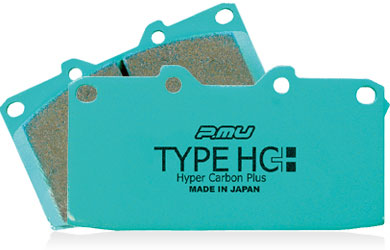 PROJECT MU STREET SPORTS TYPE HC+ REAR BRAKE PADS WITHOUT SENSOR FOR RENAULT SAFRANE RXE・BACCARA Z2101-TYPE-HC+