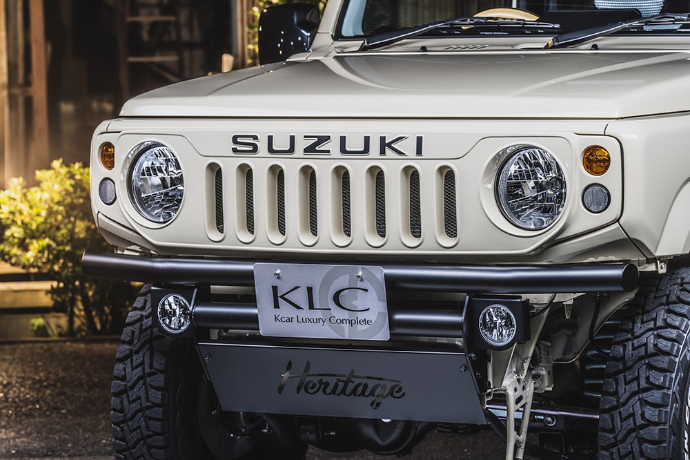 HERITAGE FACE GRILL SJ MADE OF ABS PAINTED BLUEISH BLACK PEARL 3 COLOR ZJ3 FOR SUZUKI JIMNY JB64W SUZUKI JIMNY SIERRA JB74W HERITAGE-00008