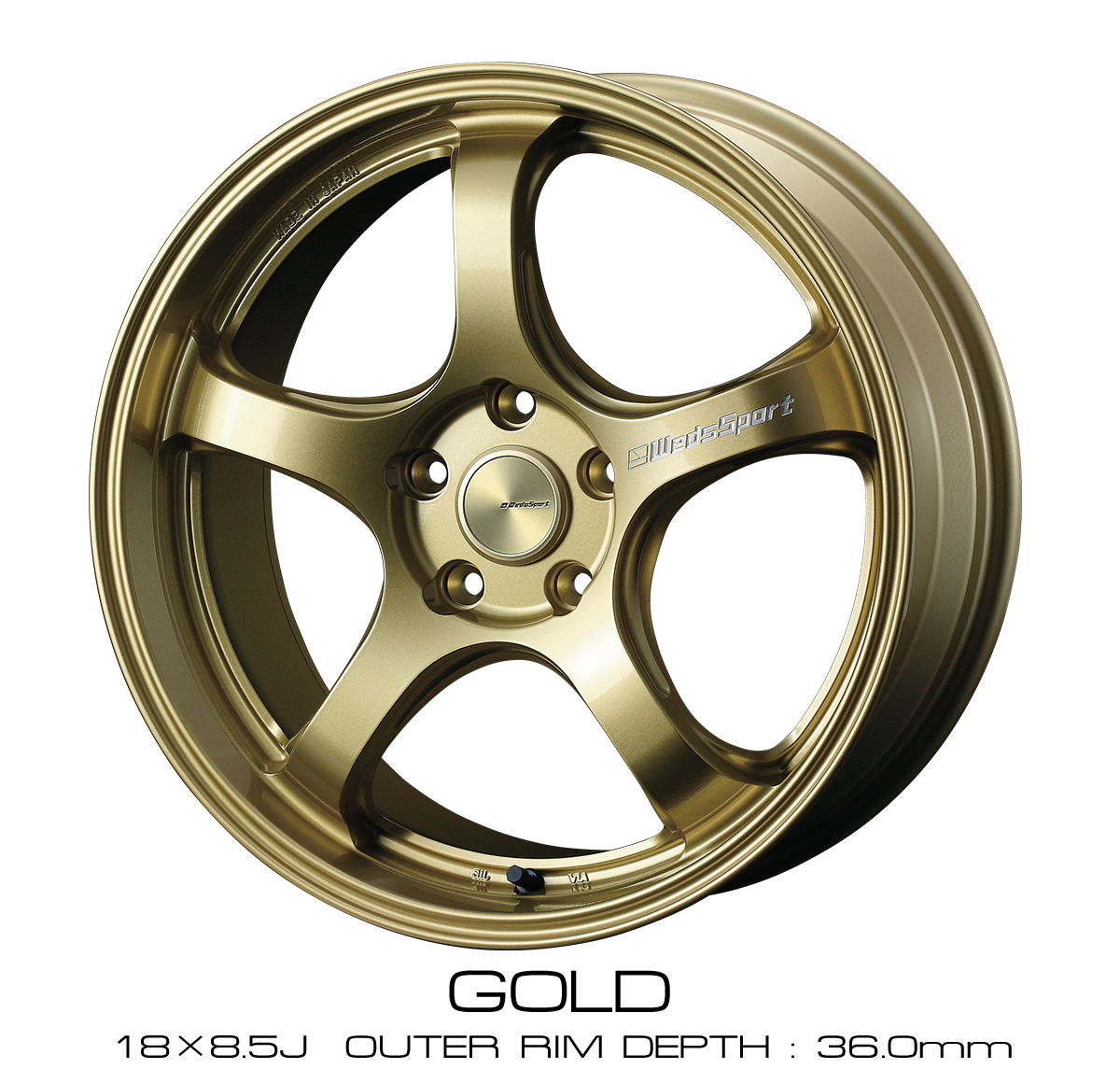 WEDS WEDSSPORT RN-05M 18×8.5J 52 5x114.3 GOLD