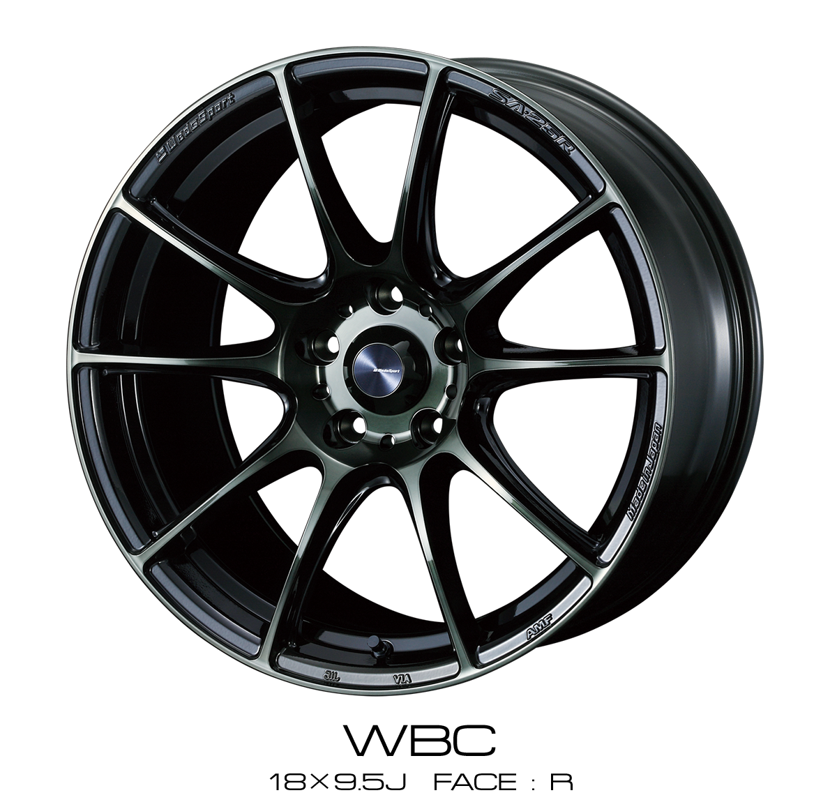 WEDS WEDSSPORT SA-25R 18×9.5J 38 5x114.3 WBC