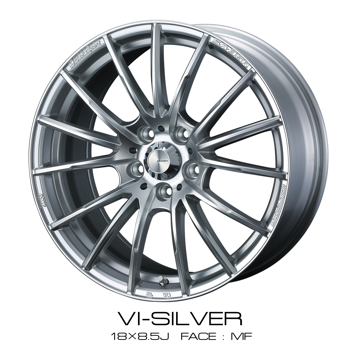 WEDS WEDSSPORT SA-35R 18×8.5J 35 5x114.3 VI-SILVER