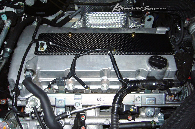 KANSAI SERVICE CARBON PLUG COVER FOR MITSUBISHI LANCER EVOLUTION X CZ4A KRM025