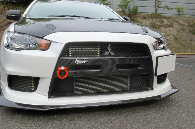 KANSAI SERVICE FOLDABLE FRONT TOW HOOK CHROME FOR MITSUBISHI LANCER EVOLUTION X CZ4A KHM111C