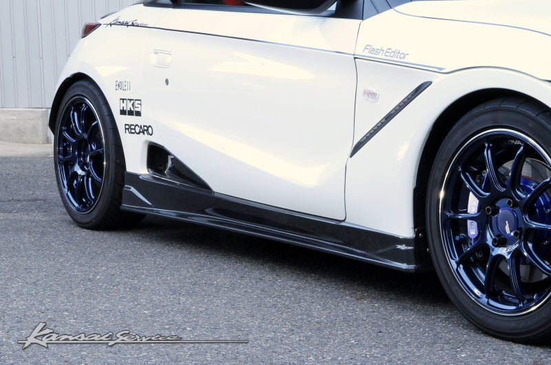 KANSAI SERVICE CARBON SIDE STEP FOR HONDA S660 JW5 KAH025