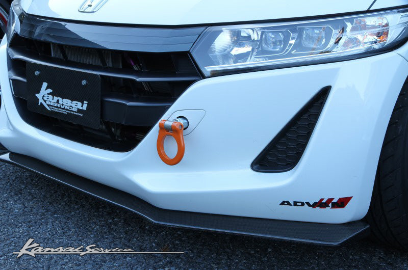 KANSAI SERVICE FOLDABLE FRONT TOW HOOK CHROME FOR HONDA S660 JW5 KHH113C