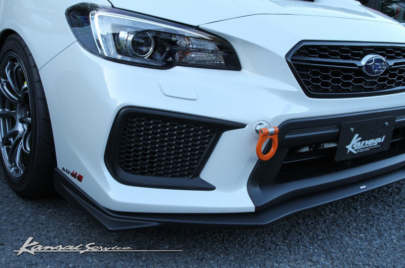 KANSAI SERVICE FOLDABLE FRONT TOW HOOK ORANGE FOR SUBARU WRX STI VAB VMG KHF117