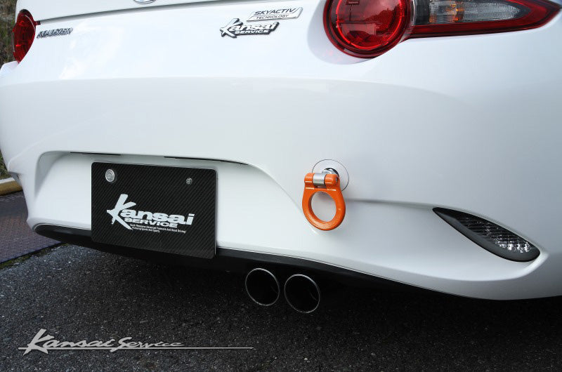 KANSAI SERVICE FOLDABLE REAR TOW HOOK CHROME FOR MAZDA ROADSTER ND5RC KHZ112C