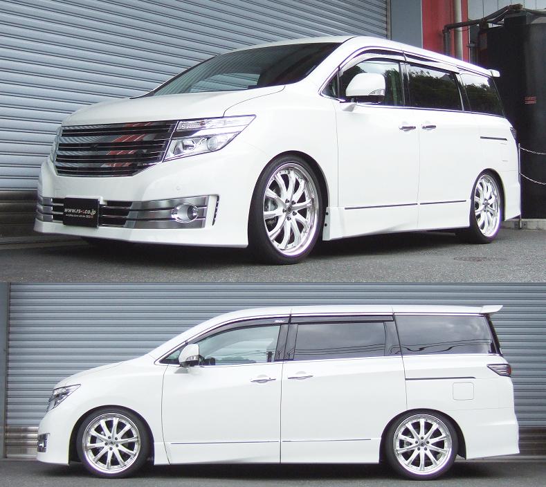 RS-R SUPER-I COILOVER SUSPENSION RECOMMENDED SPRING RATE FOR NISSAN ELGRAND PNE52 SIN864M