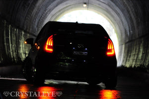 CRYSTAL EYE FIBER FULL LED TAIL LAMP V4 FLOWING TURN SIGNAL TYPE BLACK CHROME (BC) FOR TOYOTA PRIUS 30 ZVW30 J168-BC