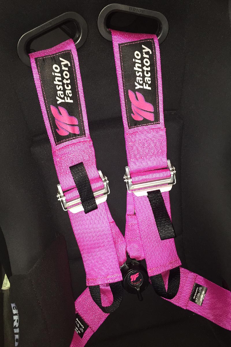 YASHIO FACTORY ORIGINAL SEAT BELT 2018 FIA STANDARD 6-POINT 2018 FIA SPEC WITH HANS FOR  YASHIO-FACTORY-00059