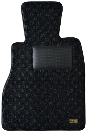 KARO QUEST WARM BLACK FLOOR MATTS FOR FERRARI 488 PISTA F142BL QUEST-4296-BLACK